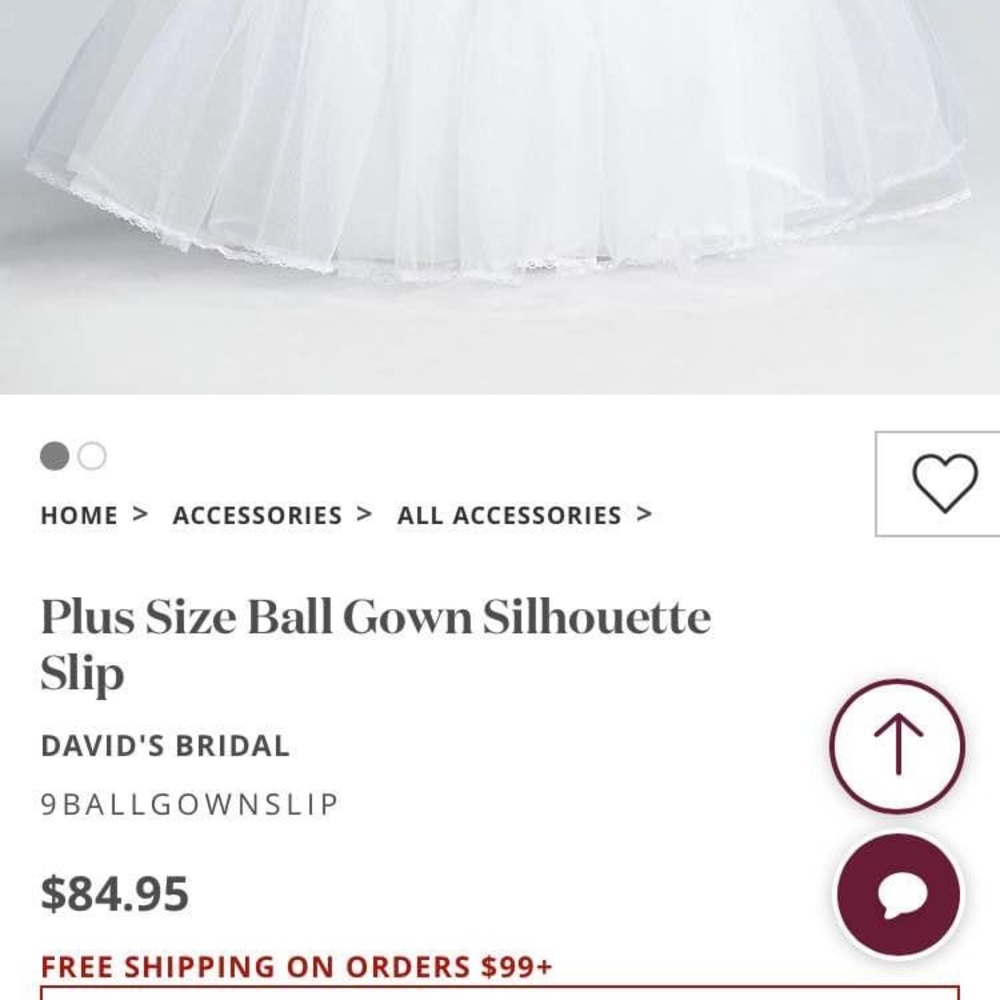 Plus Size Ball Gown Silhouette Slip